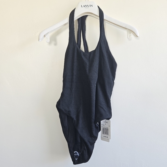 New L*Space Phoebe Classic Ribbed Black One Piece Swimsuit NWT Size 4/XS - Picture 10 of 13